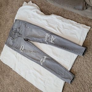 American Eagle grey distressed Jeans